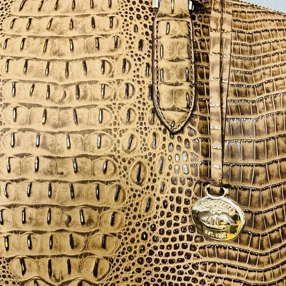 Brahmin Medium Duxbury Satchel – Vintage Gold Mini Melbourne – NWT